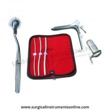 Hegar uterine dilator 3 pieces set,3-4, 5-6, 7-8, pinwheel, grave large, collin large